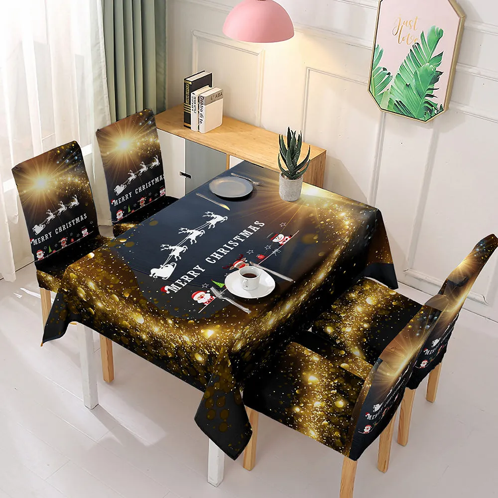 Rectangle Christmas Tablecloth Xmas Decor