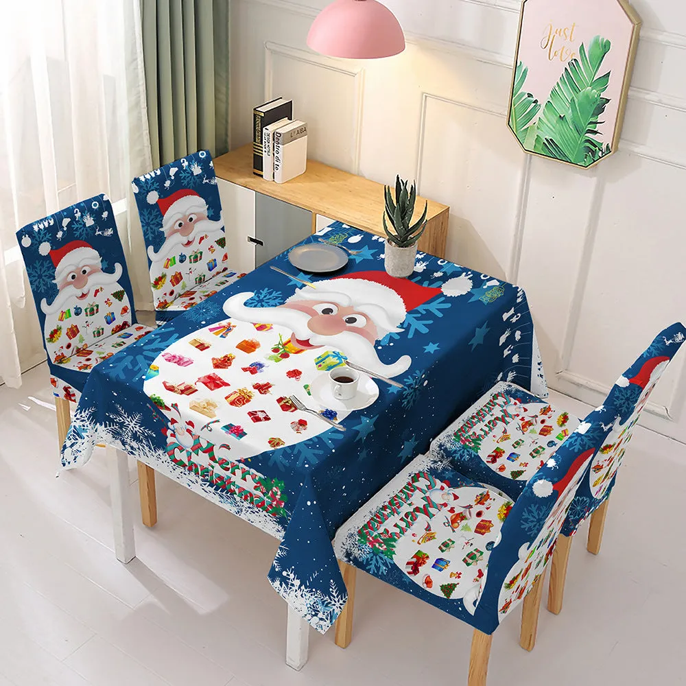 Rectangle Christmas Tablecloth Xmas Decor